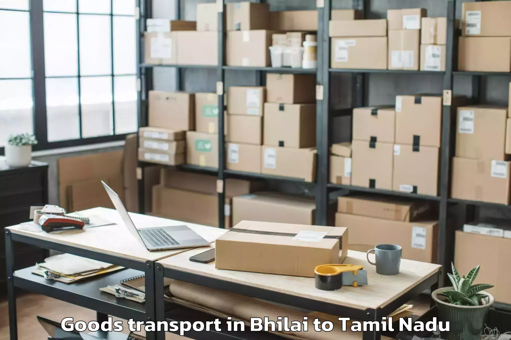 Quality Bhilai to Valavanur Goods Transport